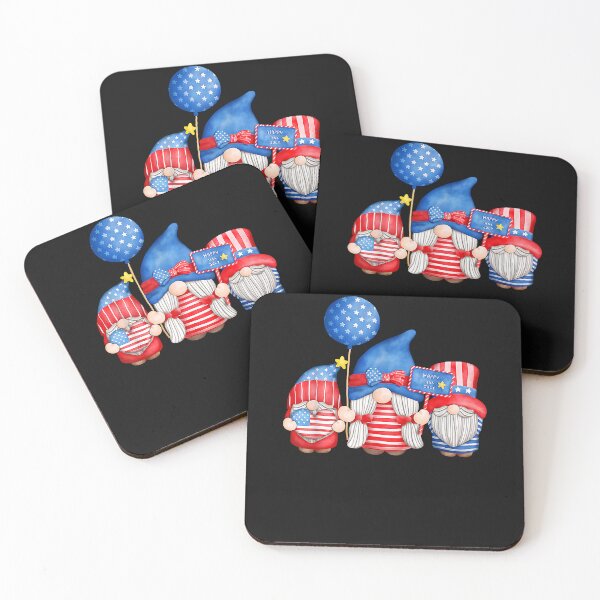 Item preview, 4th Of July American Gnomes Celebrating Independence Day designed and sold by Dentapaint.