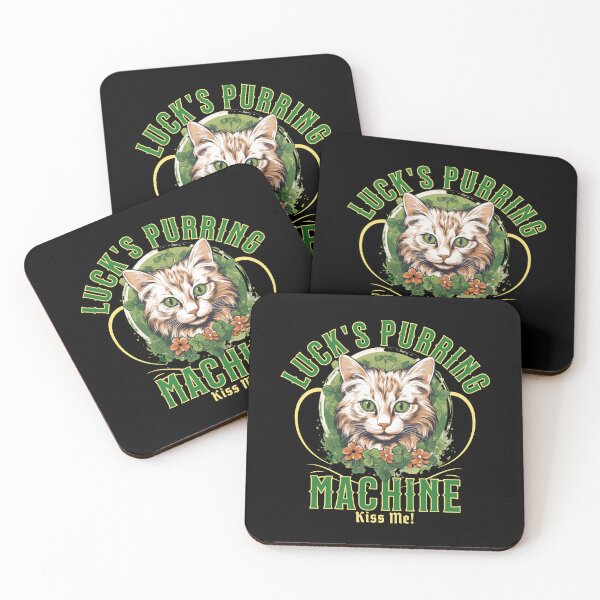 Item preview, LUCK'S PURRING MACHINE Feline Kitty Design designed and sold by ej-sulu.