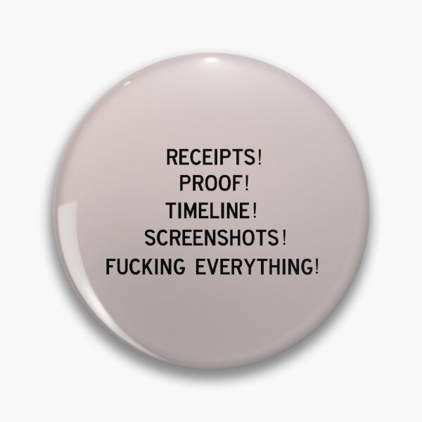 Item preview, receipts! proof! screenshots! timeline! fucking everything! designed and sold by pnkrose.
