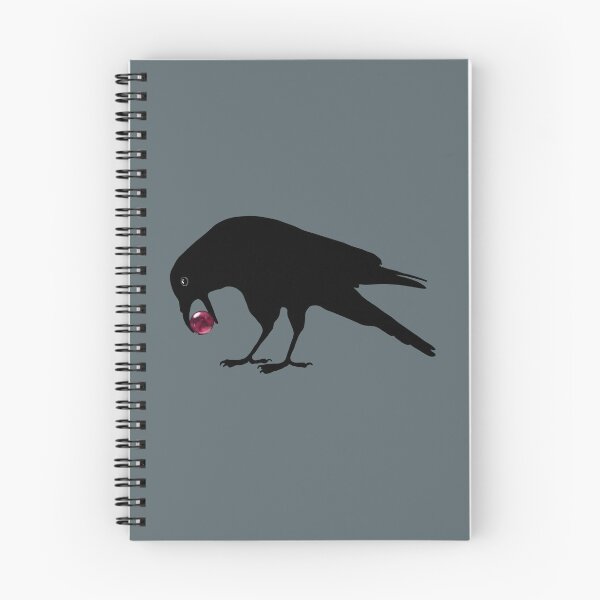 Item preview, Black Crow with a Shiny Red Marble designed and sold by StephJChild.