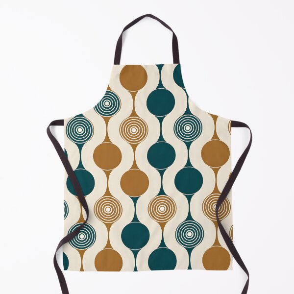 Item preview, Mid Century Modern Geometric Circles Pattern Coffee and cream designed and sold by Prints and Lifestyle.