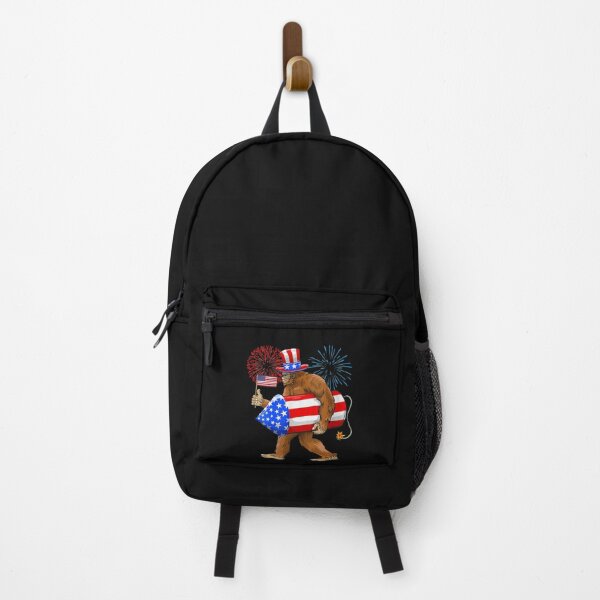 Item preview, 4th Of July Bigfoot American Flag Fireworks Sasquatch designed and sold by Dentapaint.