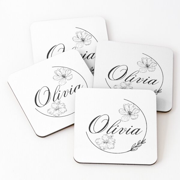 Item preview, Olivia floral name design designed and sold by Cora Gregory.