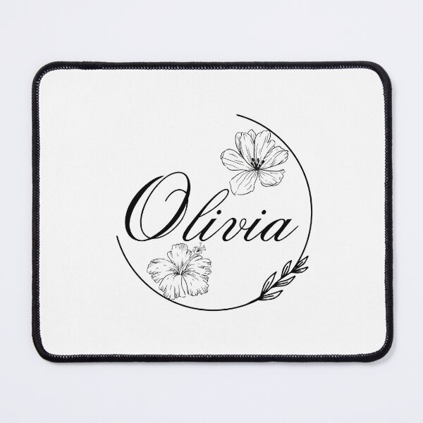 Item preview, Olivia floral name design designed and sold by Cora Gregory.