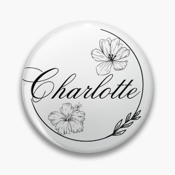 Item preview, Charlotte floral name design designed and sold by Cora Gregory.