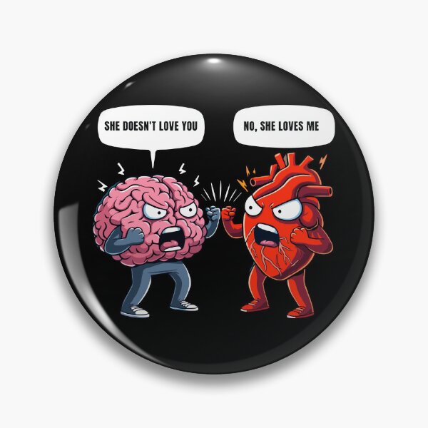 Item preview, Heart vs Brain: The Eternal Debate designed and sold by Designowner.