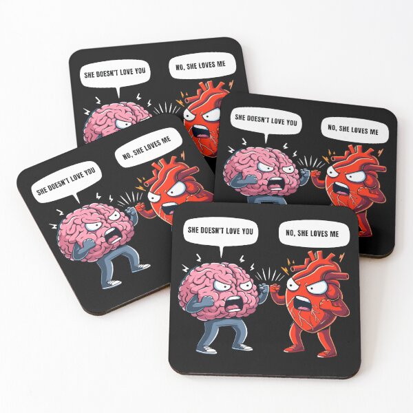 Item preview, Heart vs Brain: The Eternal Debate designed and sold by Designowner.