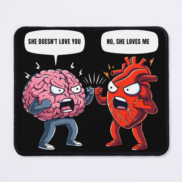 Item preview, Heart vs Brain: The Eternal Debate designed and sold by Designowner.