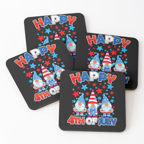 Item preview, 4th Of July Independence Day - US Flag Firework Three Gnomes designed and sold by Dentapaint.