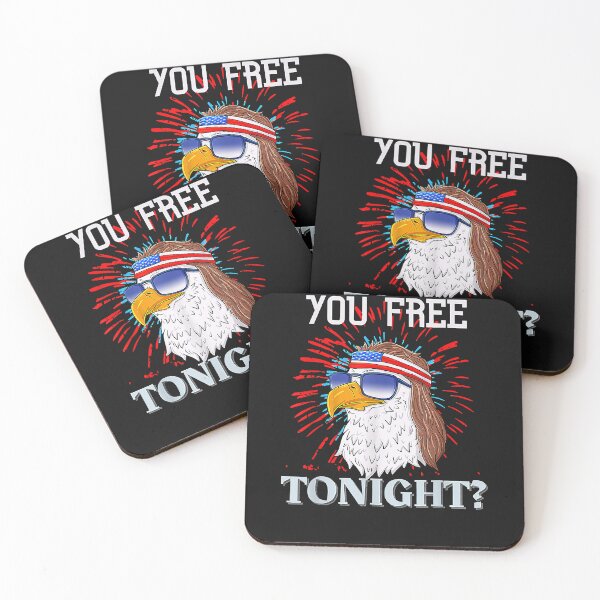 Item preview, 4th of July Independence Day Bald Eagle Are You Free Tonight designed and sold by Dentapaint.