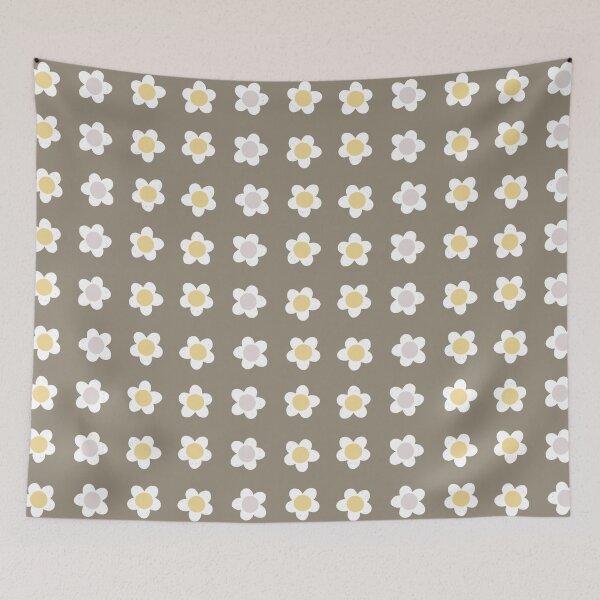 Item preview, Cute Flower Stripes Spring And Summer Floral Pattern Muted Green designed and sold by scorpiolane.