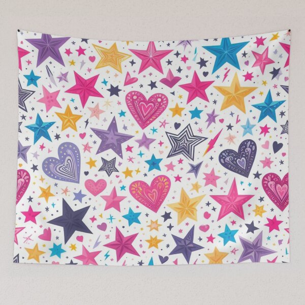 Item preview, Hearts and Stars designed and sold by 0Mystica0.
