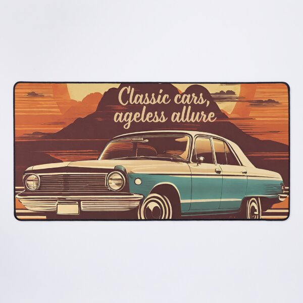 Item preview, Retro Classic Car in Sunset Background - AI Generated designed and sold by Artifylab.