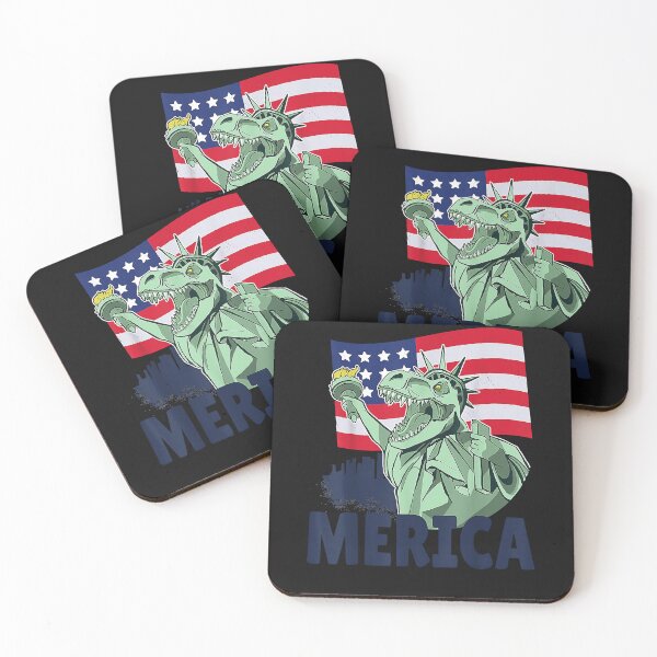 Item preview, 4th of July Independence Day USA American Dinosaur designed and sold by Dentapaint.