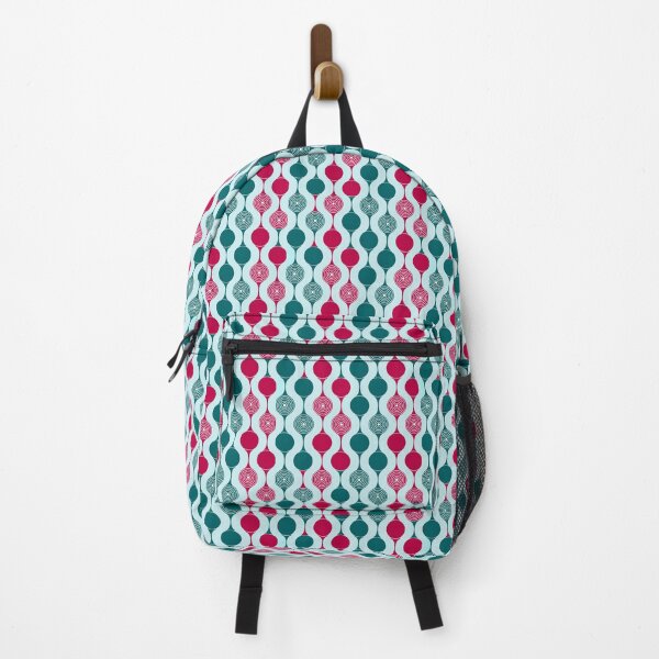 Item preview, Mid Century Modern Geometric Circles Pattern Icy Blue, Berry designed and sold by Prints and Lifestyle.
