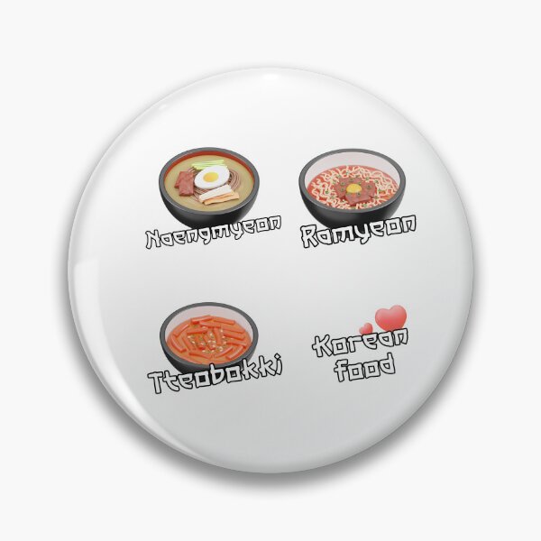 Item preview, Korean Food Set Sticker  - Naengmyeon Ramyeon Tteobokki Korean food lover designed and sold by olympe-store.