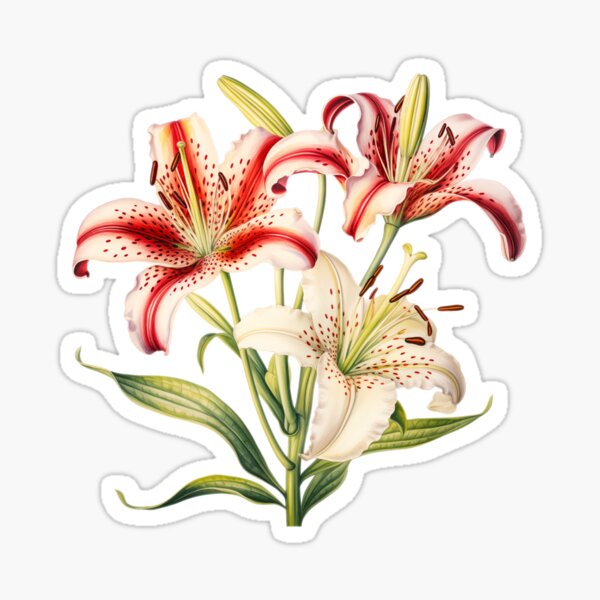 Item preview, Lilium 'Dizzy' (Oriental Lily) designed and sold by Cre8tivEndeav4s.