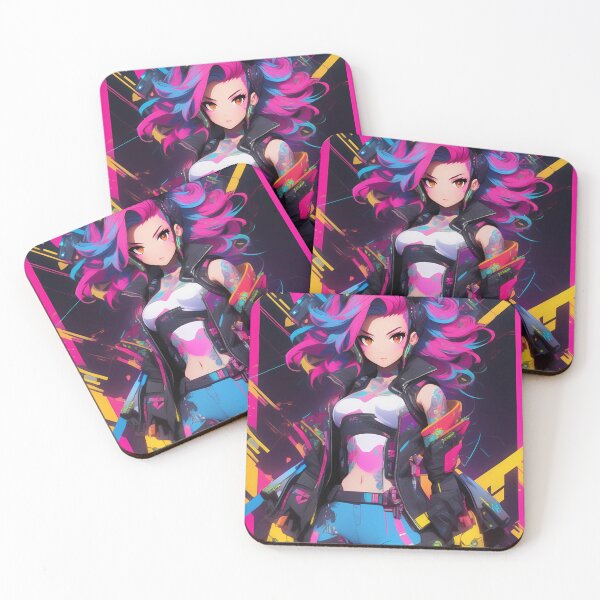 Item preview, "Cyber Splatter: Neon Anime Dreams" designed and sold by ZipperDragon88.