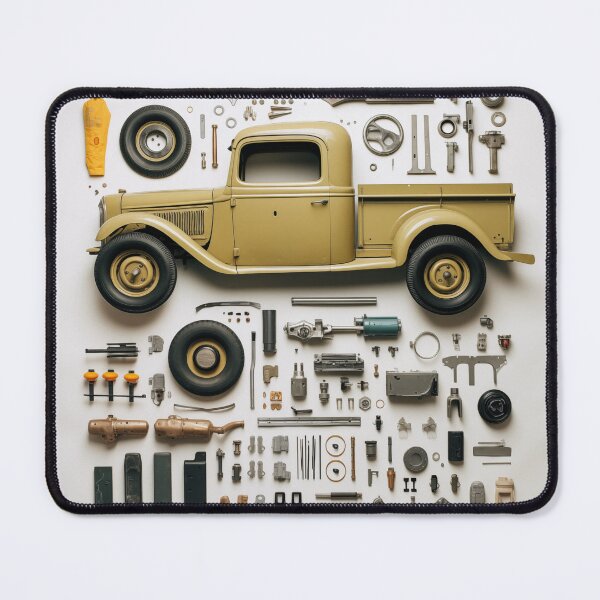 Item preview, 1930s Pickup Truck Classic Car Knolling Craft designed and sold by StefNomadLife.