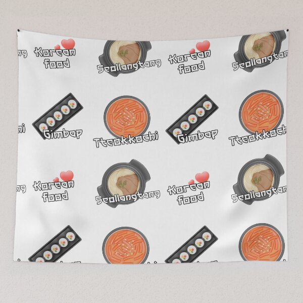 Item preview, Korean Food Set Sticker  - Tteokkochi Gimbal Seollangtang Korean food lover designed and sold by olympe-store.