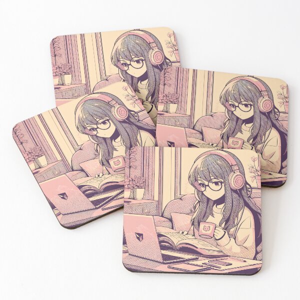 Item preview, Anime Girl Desk Mat Mouse Pad Bath Mat designed and sold by KitonicTees.