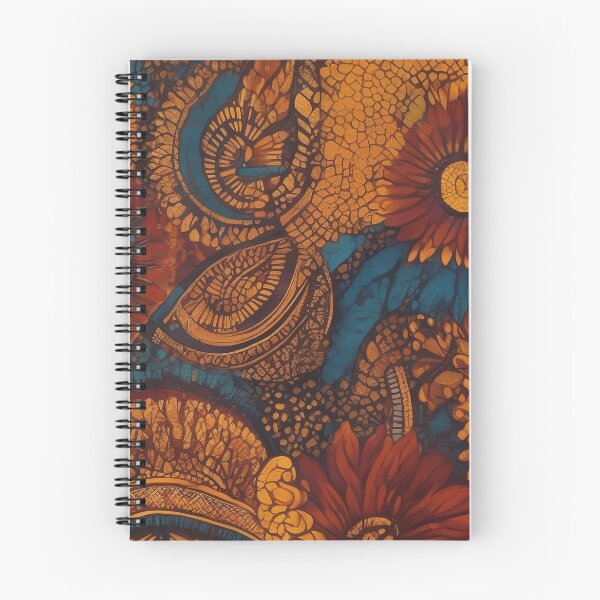 Item preview, Orange  African Batik Inspired Patterns designed and sold by Tamas Das.