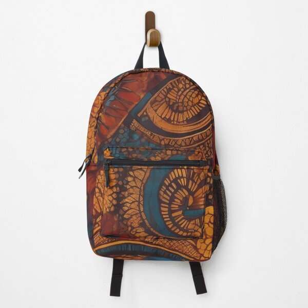 Item preview, Orange  African Batik Inspired Patterns designed and sold by Tamas Das.