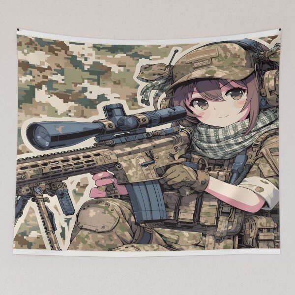 Item preview, Anime Girl With A Gun designed and sold by KitonicTees.