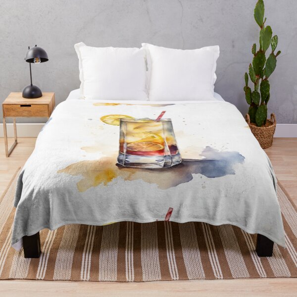 Item preview, Delicious cocktail with lemons in watercolor. designed and sold by kreativeadern.