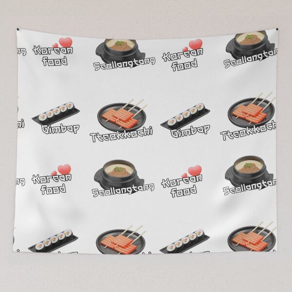 Item preview, Korean Food Set Sticker  - Tteokkochi Gimbal Seollangtang Korean food lover designed and sold by olympe-store.