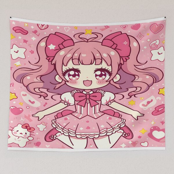 Item preview, Anime Girl Desk Mat designed and sold by KitonicTees.