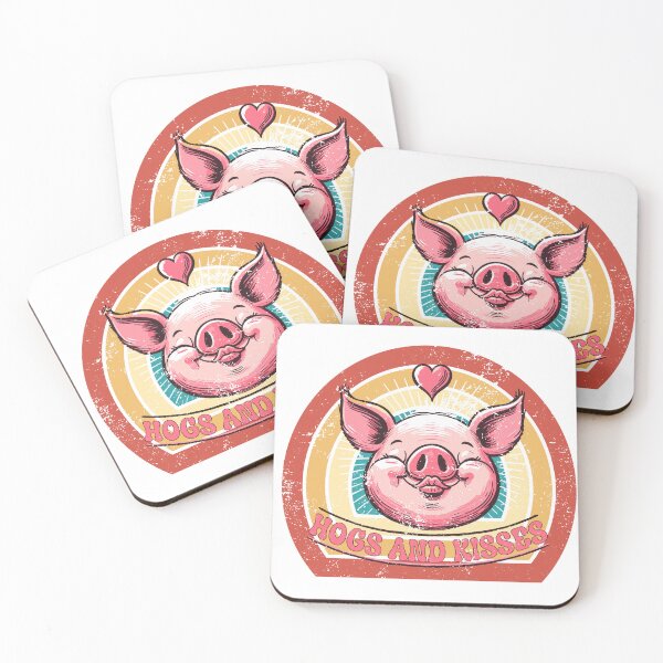 Item preview, Funny Valentine Hogs And Kisses designed and sold by unsungshop.