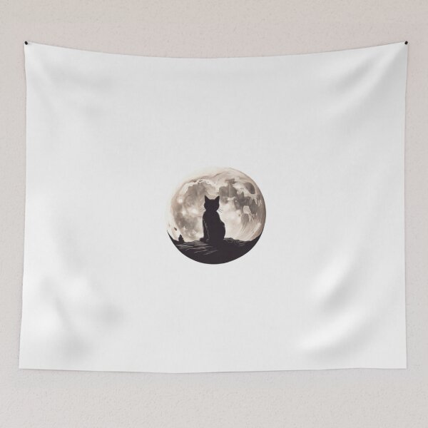 Item preview, Cat on the moon designed and sold by SwiftMartket.