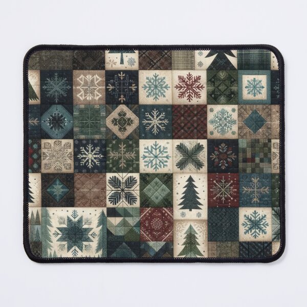 Item preview, Winter Inspired Patchwork Quilt designed and sold by PinUpPizzazz.