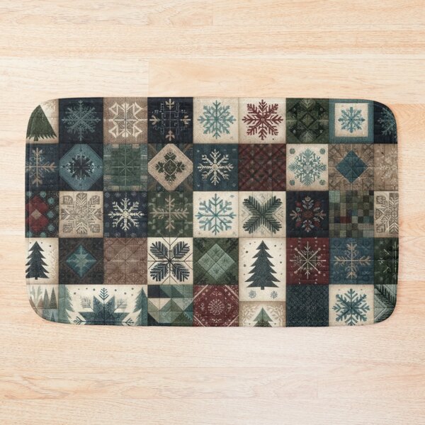 Item preview, Winter Inspired Patchwork Quilt designed and sold by PinUpPizzazz.
