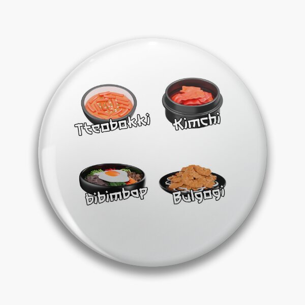 Item preview, Korean Food Set Sticker  - Tteobokki Kimchi Bibimbap Bulgogi Korean food lover designed and sold by olympe-store.