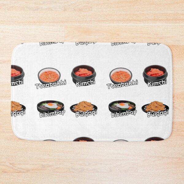 Item preview, Korean Food Set Sticker  - Tteobokki Kimchi Bibimbap Bulgogi Korean food lover designed and sold by olympe-store.