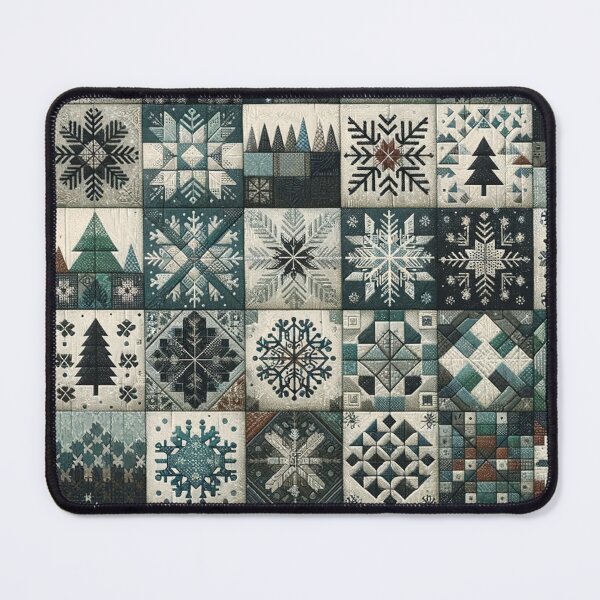 Item preview, Winter Inspired Patchwork Quilt Pattern designed and sold by PinUpPizzazz.