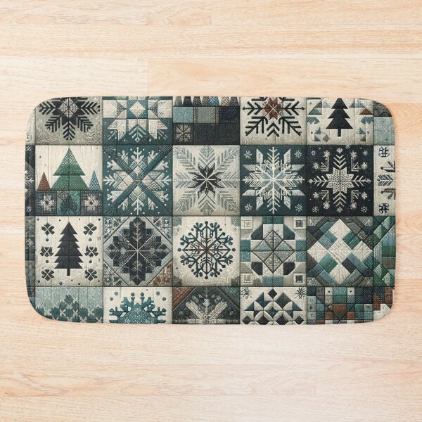 Item preview, Winter Inspired Patchwork Quilt Pattern designed and sold by PinUpPizzazz.