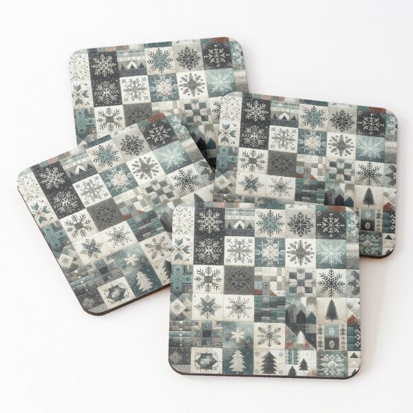 Item preview, Winter Inspired Patchwork Quilt Pattern designed and sold by PinUpPizzazz.