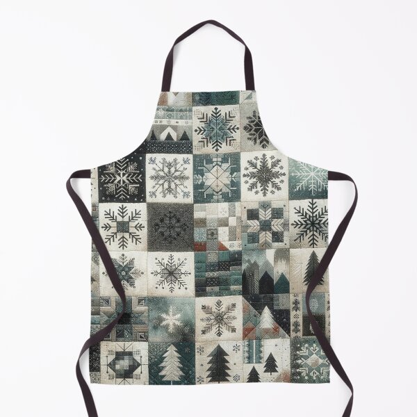 Artikelvorschau, Winterinspiriertes Patchwork-Quiltmuster entworfen und verkauft von PinUpPizzazz.