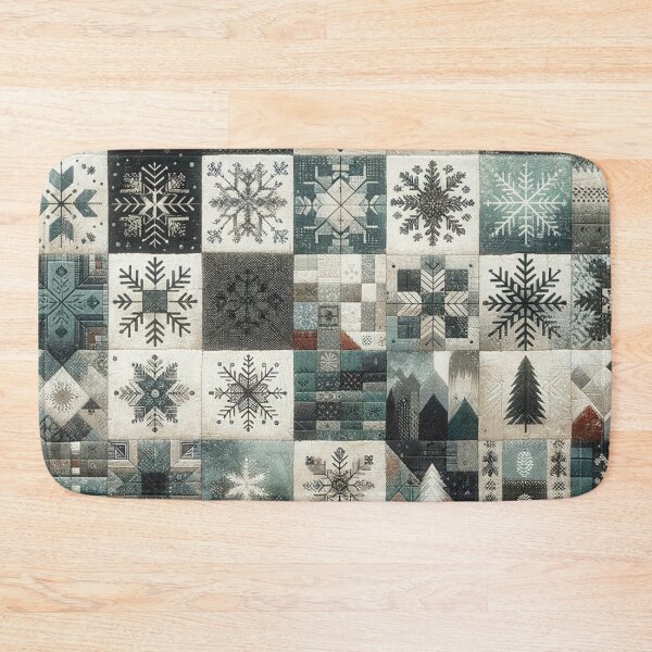 Item preview, Winter Inspired Patchwork Quilt Pattern designed and sold by PinUpPizzazz.