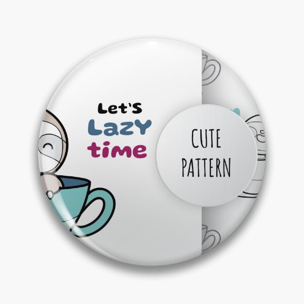 Item preview, Slothful Serenity: Flat Cute Sloth Illustration Set with Patterns designed and sold by hjian8219.