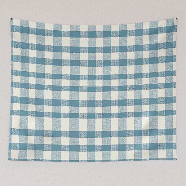 Item preview, Blue Gingham Print Pattern designed and sold by PinUpPizzazz.