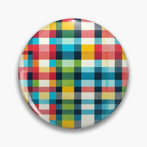 Item preview, Multi-Colored Checkered Print Pattern  designed and sold by PinUpPizzazz.