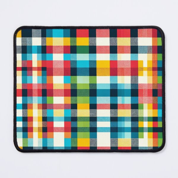 Item preview, Multi-Colored Checkered Print Pattern designed and sold by PinUpPizzazz.