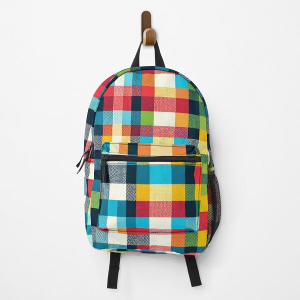 Item preview, Multi-Colored Checkered Print Pattern designed and sold by PinUpPizzazz.