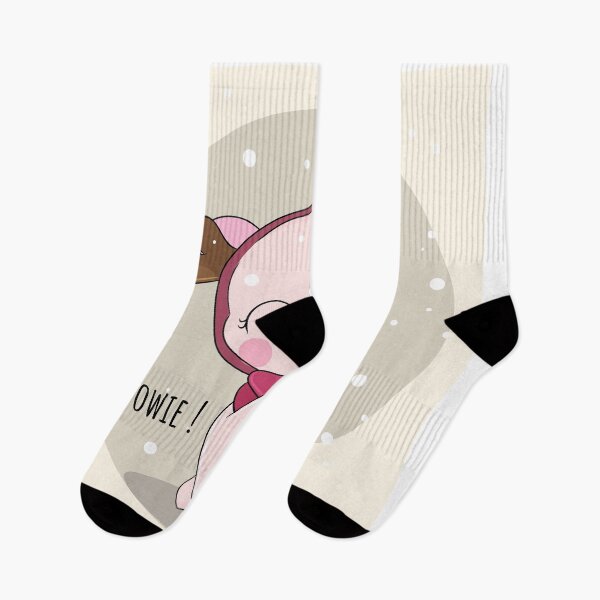Item preview, Snowy Delight: Flat Cute Pig in Winter Wonderland Illustration designed and sold by hjian8219.