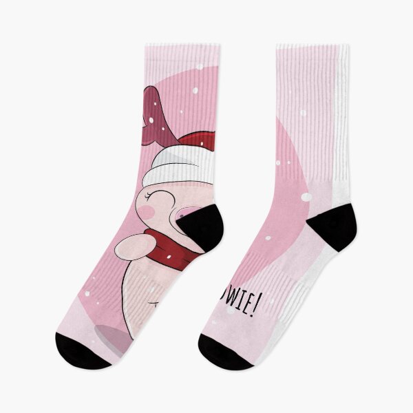 Item preview,  Snowy Delight: Flat Cute Pig in Winter Wonderland Illustration designed and sold by hjian8219.