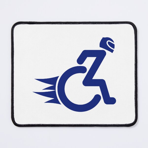Item preview, Funny Handicap Sign Blue Color designed and sold by Sachithra Munasinghe.